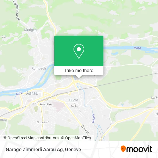 Garage Zimmerli Aarau Ag map