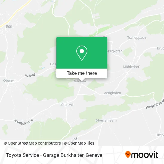 Toyota Service - Garage Burkhalter map