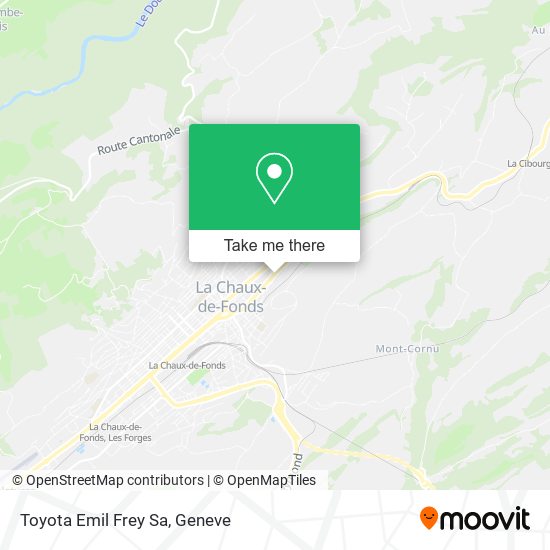 Toyota Emil Frey Sa map