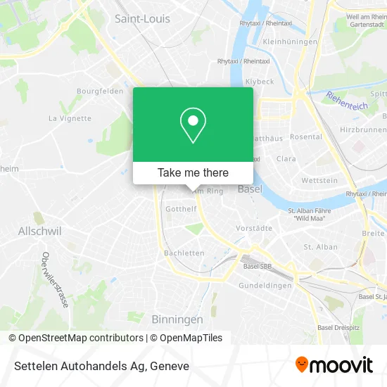 Settelen Autohandels Ag map