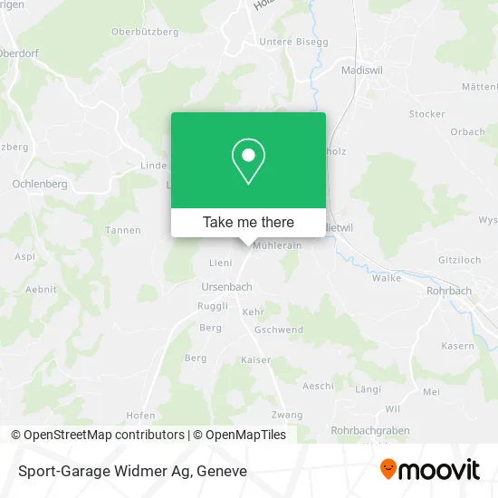 Sport-Garage Widmer Ag map