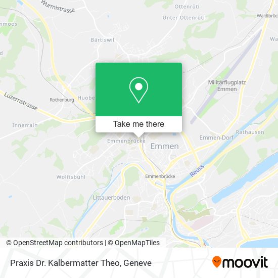 Praxis Dr. Kalbermatter Theo map