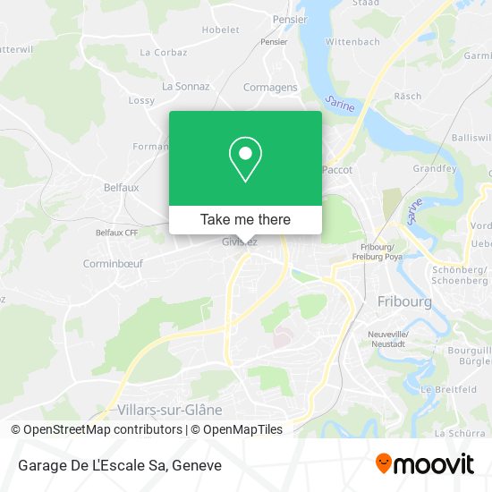 Garage De L'Escale Sa map