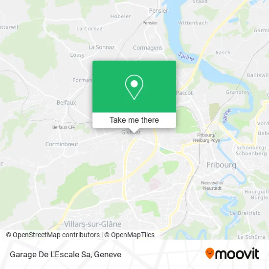 Garage De L'Escale Sa map