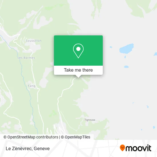 Le Zènèvrec map