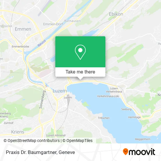 Praxis Dr. Baumgartner map