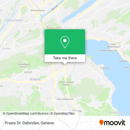 Praxis Dr. Dahinden map