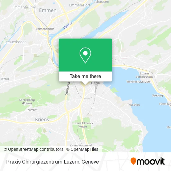 Praxis Chirurgiezentrum Luzern map