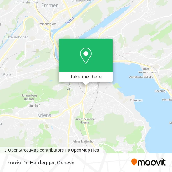 Praxis Dr. Hardegger map