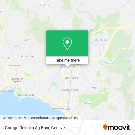 Garage-Reichlin Ag Baar map