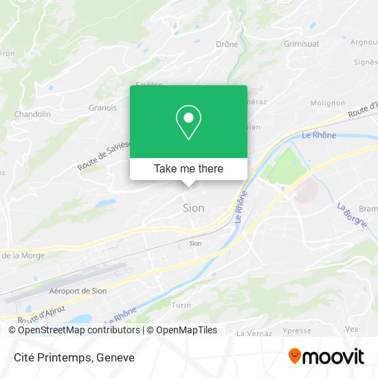 Cité Printemps map
