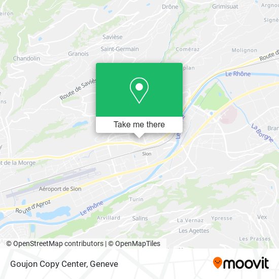 Goujon Copy Center map