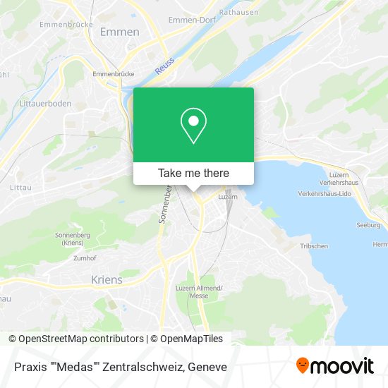 Praxis ""Medas"" Zentralschweiz map