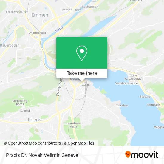 Praxis Dr. Novak Velimir map