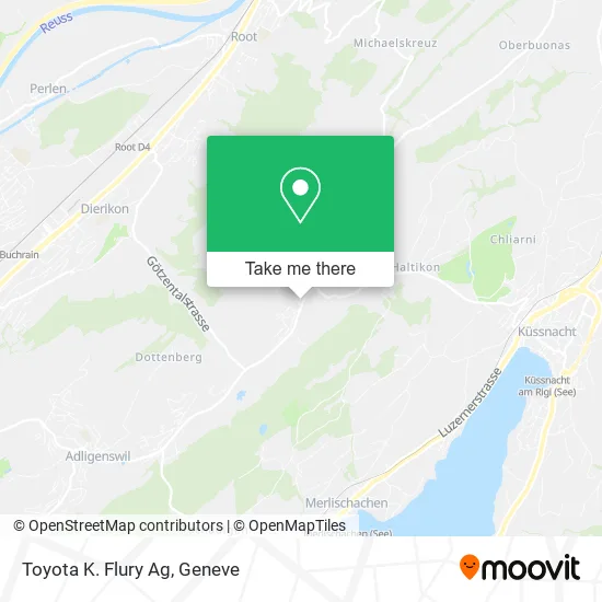 Toyota K. Flury Ag map