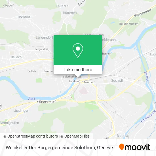 Weinkeller Der Bürgergemeinde Solothurn map