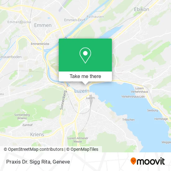 Praxis Dr. Sigg Rita map