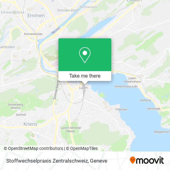 Stoffwechselpraxis Zentralschweiz map