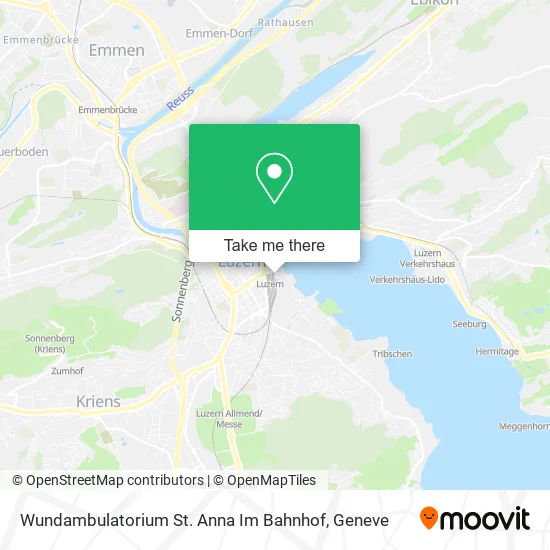 Wundambulatorium St. Anna Im Bahnhof map