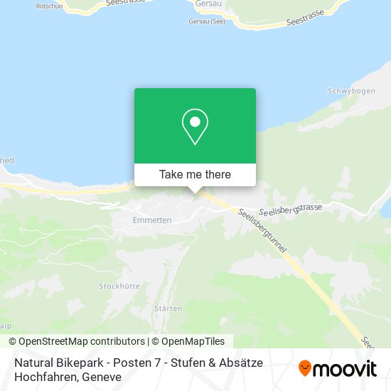 Natural Bikepark - Posten 7 - Stufen & Absätze Hochfahren map