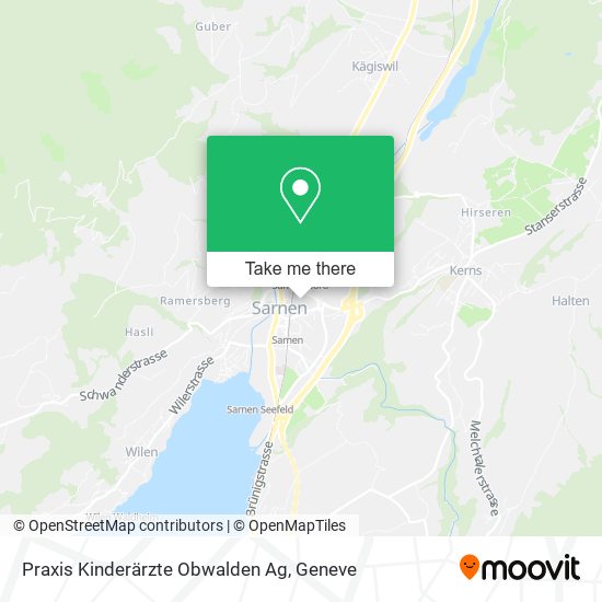 Praxis Kinderärzte Obwalden Ag map