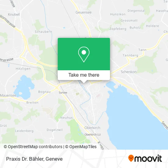 Praxis Dr. Bähler map