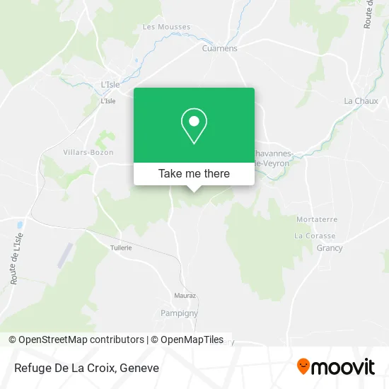 Refuge De La Croix map