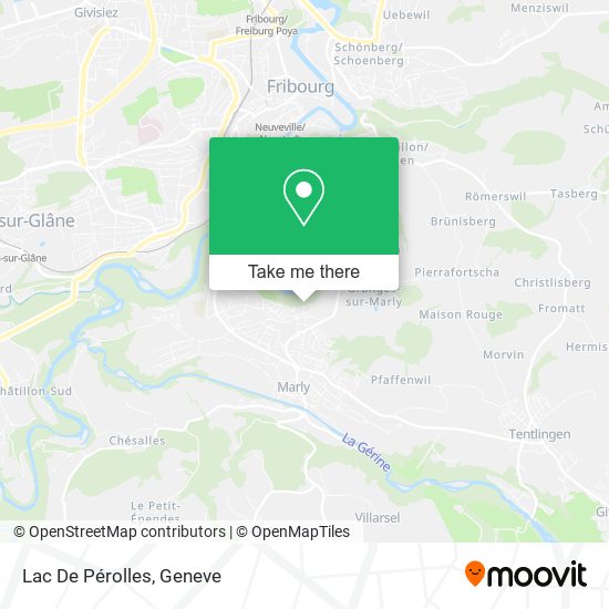 Lac De Pérolles map