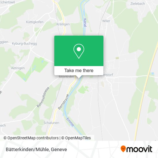Bätterkinden/Mühle map