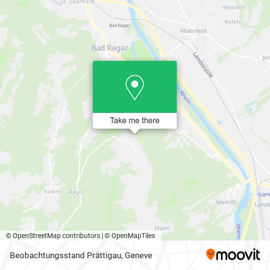 Beobachtungsstand Prättigau map