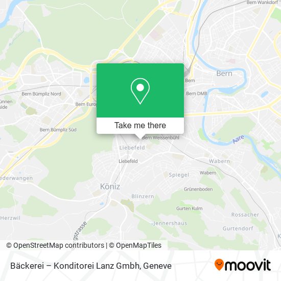 Bäckerei – Konditorei Lanz Gmbh map