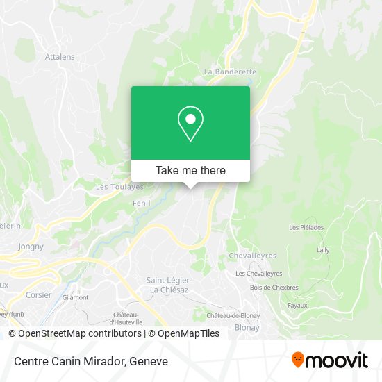 Centre Canin Mirador map
