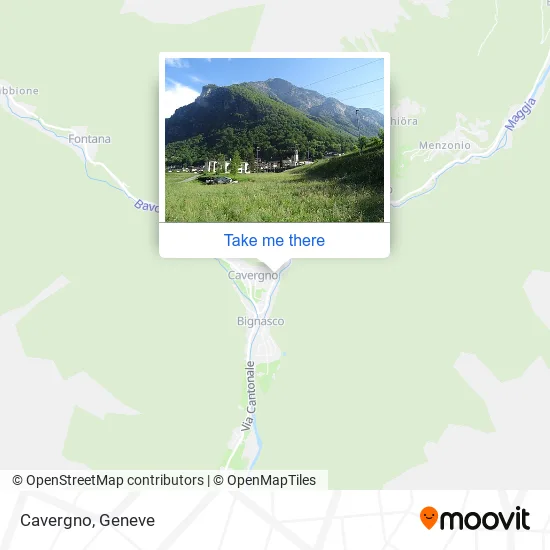 Cavergno map