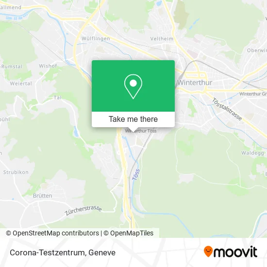 Corona-Testzentrum map