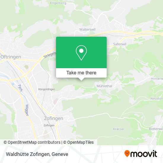 Waldhütte Zofingen map