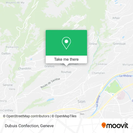 Dubuis Confection map