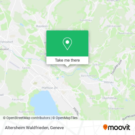 Altersheim Waldfrieden map