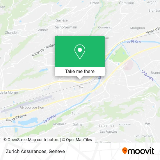 Zurich Assurances map