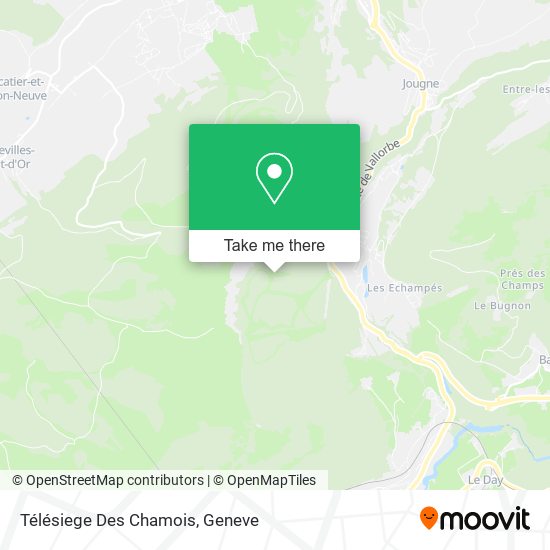 Télésiege Des Chamois map