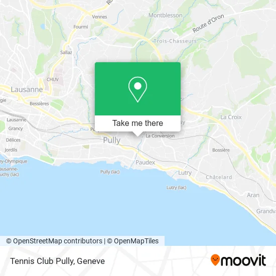 Tennis Club Pully map