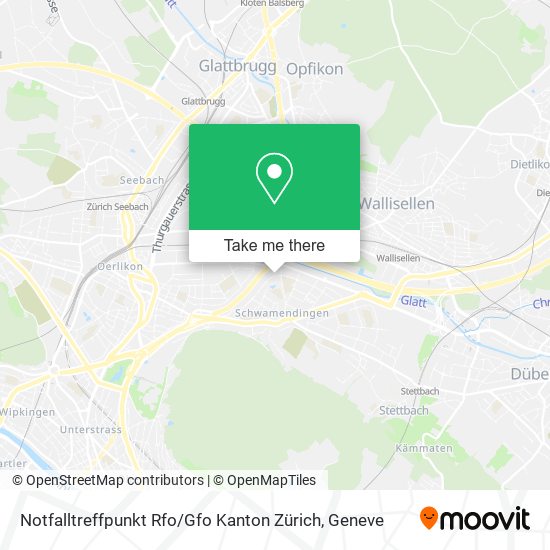Notfalltreffpunkt Rfo / Gfo Kanton Zürich map