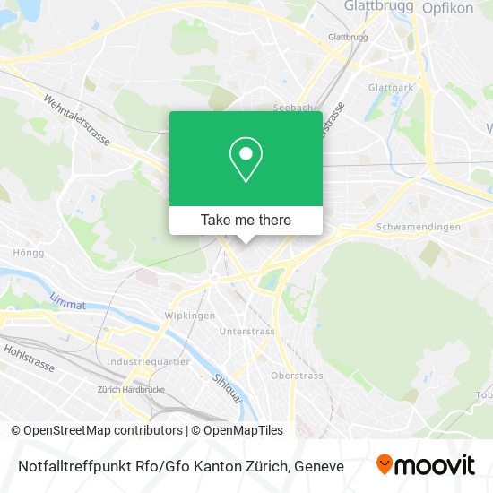 Notfalltreffpunkt Rfo / Gfo Kanton Zürich map