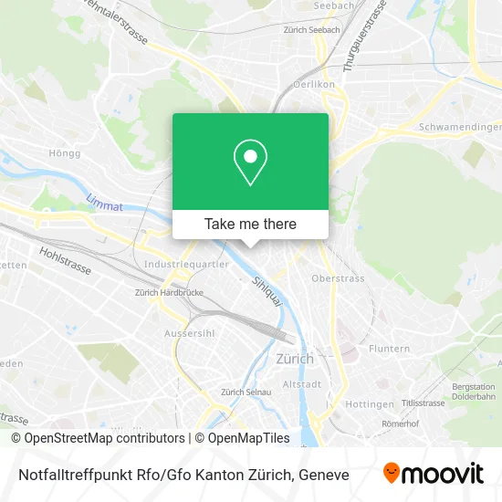Notfalltreffpunkt Rfo / Gfo Kanton Zürich map