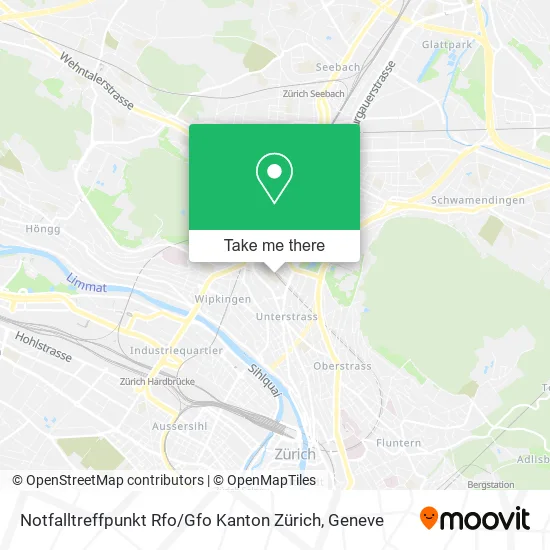 Notfalltreffpunkt Rfo / Gfo Kanton Zürich map