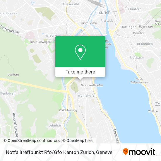 Notfalltreffpunkt Rfo / Gfo Kanton Zürich map