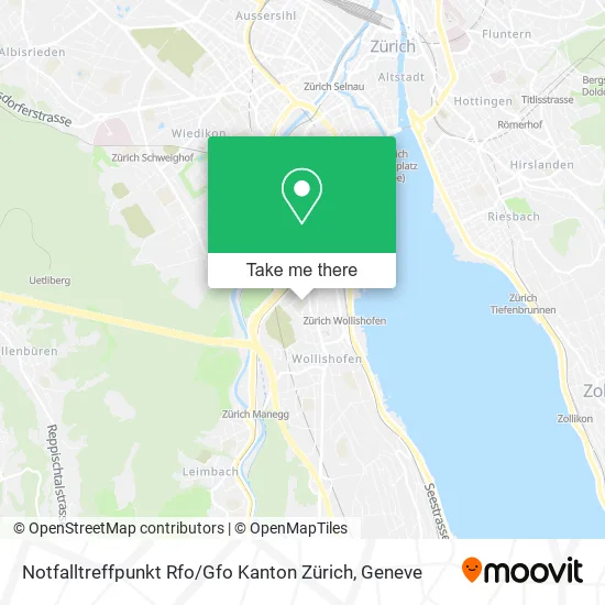 Notfalltreffpunkt Rfo / Gfo Kanton Zürich map