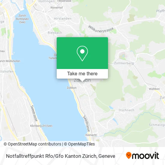 Notfalltreffpunkt Rfo / Gfo Kanton Zürich map