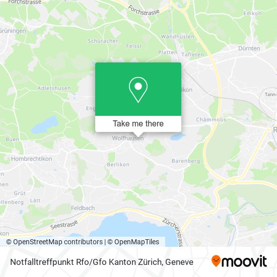 Notfalltreffpunkt Rfo / Gfo Kanton Zürich Karte