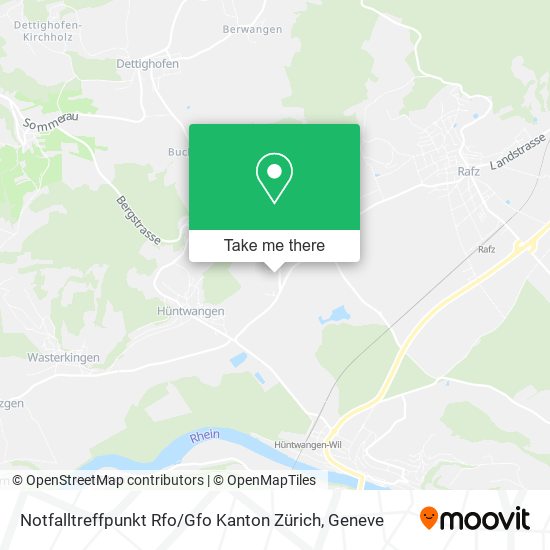 Notfalltreffpunkt Rfo / Gfo Kanton Zürich map