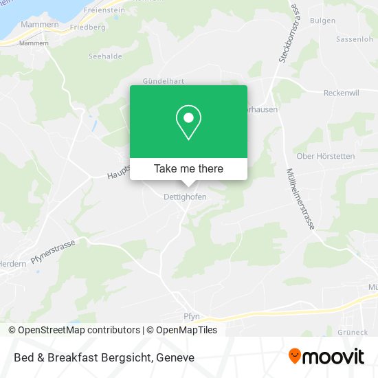 Bed & Breakfast Bergsicht map